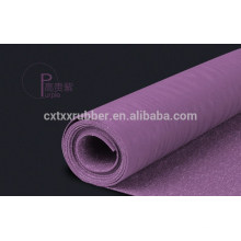 super thin rubber yoga mat, customized fabric rubber yoga mat